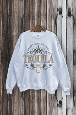 SWD385-P7004 - TEQUILA CREST GRAPHIC MINERAL WASHED SWEATSHIRT