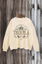 SWD385-P7004 - TEQUILA CREST GRAPHIC MINERAL WASHED SWEATSHIRT